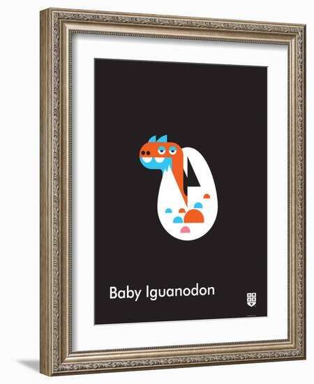 Wee Dinos, BabyIguanodon-Wee Society-Framed Art Print