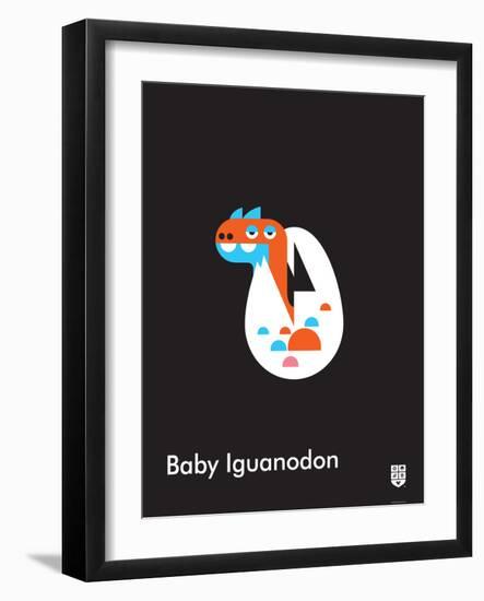 Wee Dinos, BabyIguanodon-Wee Society-Framed Art Print