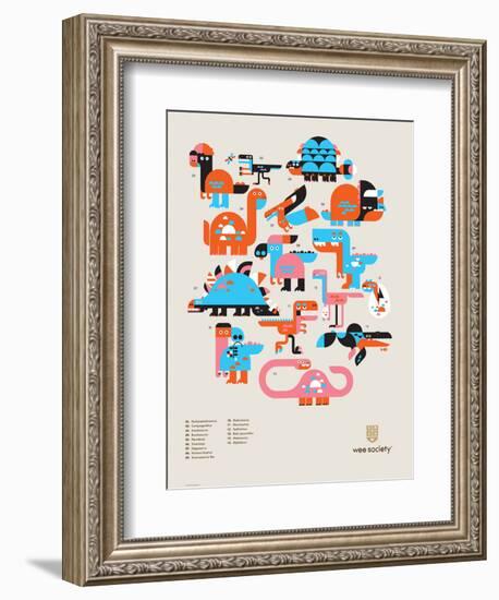 Wee Dinos, Dino Pals-Wee Society-Framed Art Print