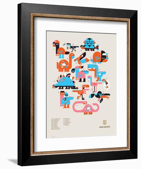 Wee Dinos, Dino Pals-Wee Society-Framed Art Print