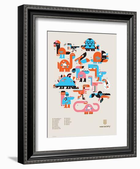 Wee Dinos, Dino Pals-Wee Society-Framed Art Print