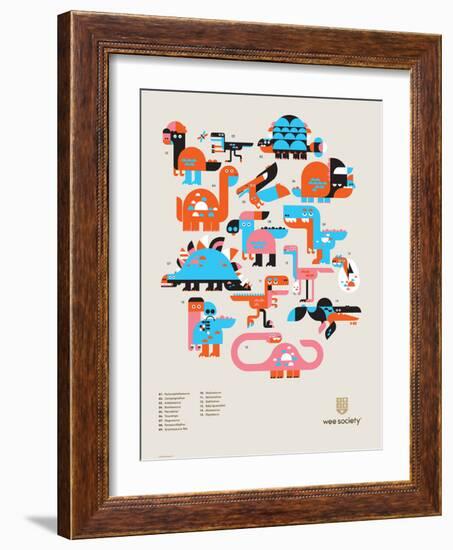 Wee Dinos, Dino Pals-Wee Society-Framed Art Print