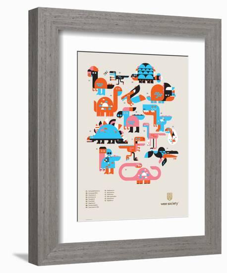 Wee Dinos, Dino Pals-Wee Society-Framed Premium Giclee Print