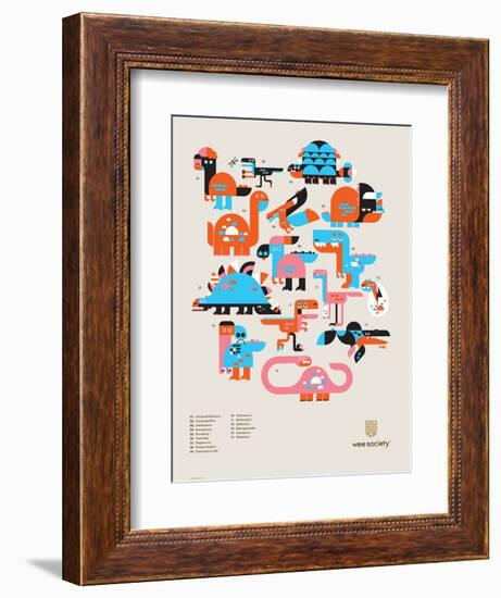 Wee Dinos, Dino Pals-Wee Society-Framed Premium Giclee Print