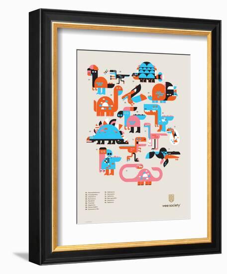 Wee Dinos, Dino Pals-Wee Society-Framed Premium Giclee Print