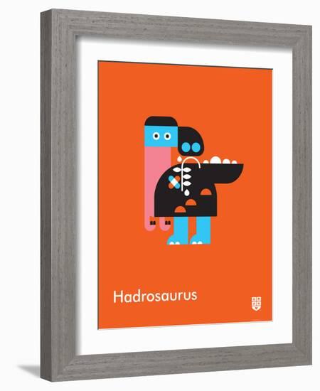 Wee Dinos, Hadrosaurus-Wee Society-Framed Art Print