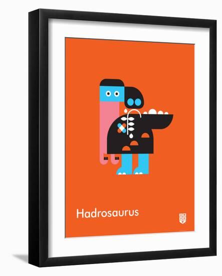 Wee Dinos, Hadrosaurus-Wee Society-Framed Art Print