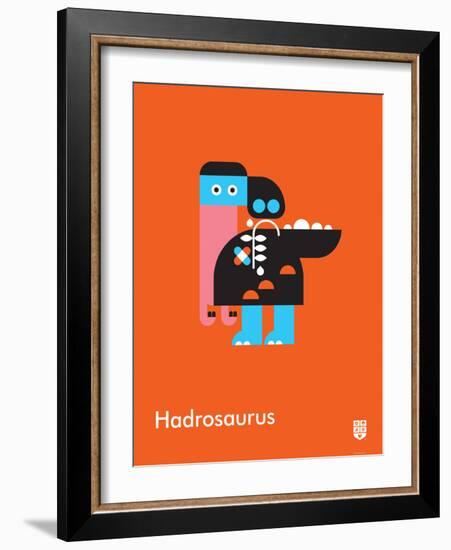 Wee Dinos, Hadrosaurus-Wee Society-Framed Art Print