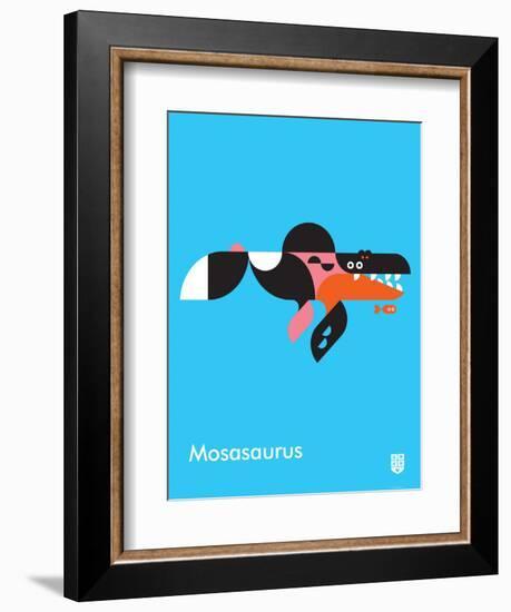 Wee Dinos, Mosasaurus-Wee Society-Framed Art Print