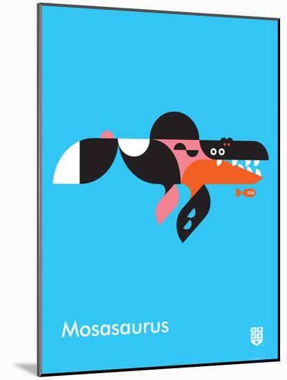 Wee Dinos, Mosasaurus-Wee Society-Mounted Art Print