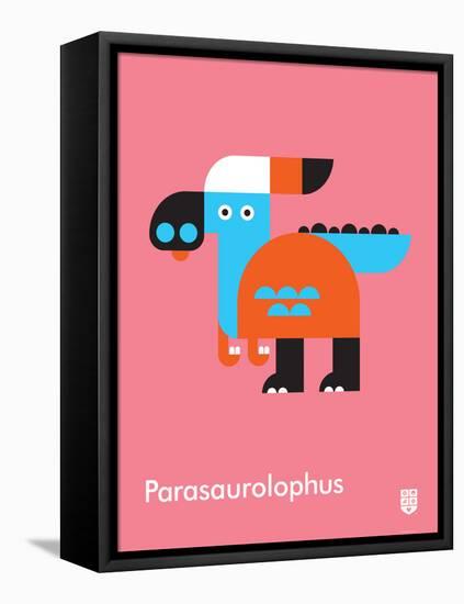 Wee Dinos, Parasaurolophus-Wee Society-Framed Stretched Canvas