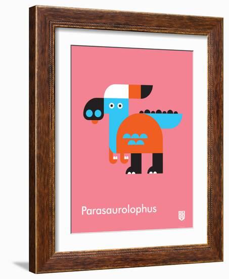 Wee Dinos, Parasaurolophus-Wee Society-Framed Art Print