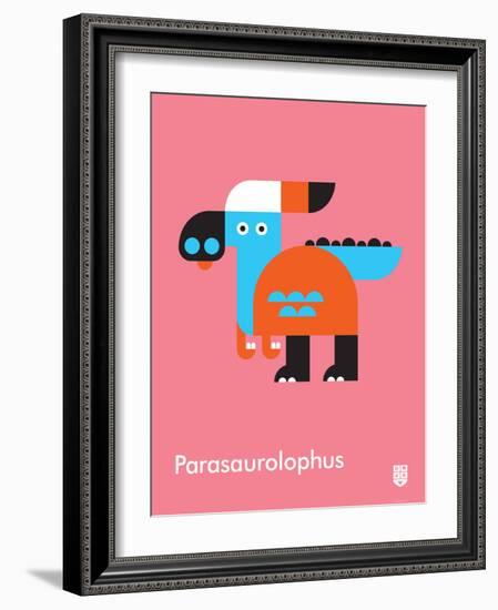 Wee Dinos, Parasaurolophus-Wee Society-Framed Art Print