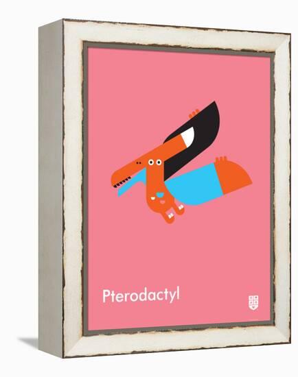 Wee Dinos, Pterodactyl-Wee Society-Framed Stretched Canvas