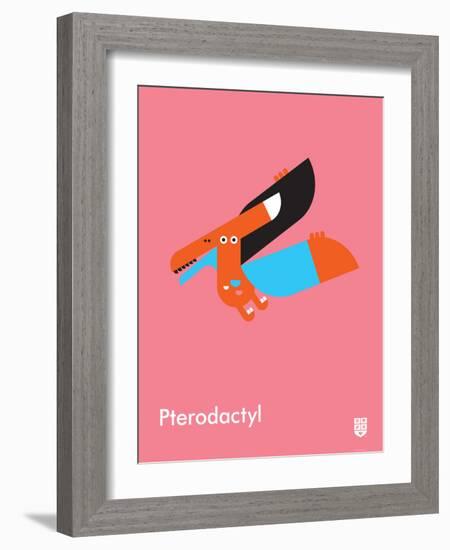 Wee Dinos, Pterodactyl-Wee Society-Framed Art Print