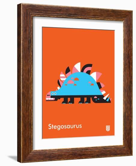 Wee Dinos, Stegosaurus-Wee Society-Framed Art Print