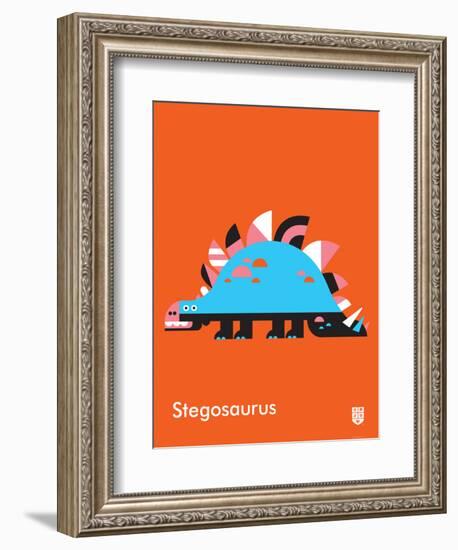 Wee Dinos, Stegosaurus-Wee Society-Framed Premium Giclee Print