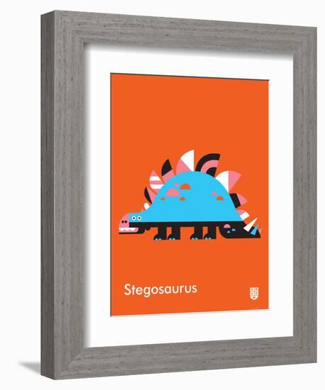 Wee Dinos, Stegosaurus-Wee Society-Framed Premium Giclee Print