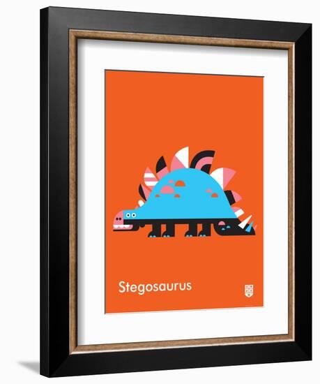 Wee Dinos, Stegosaurus-Wee Society-Framed Premium Giclee Print