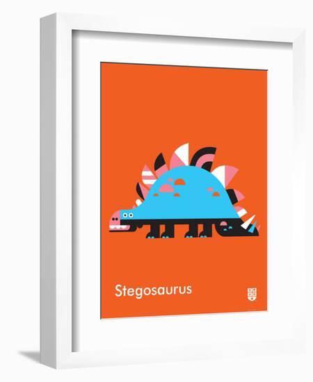 Wee Dinos, Stegosaurus-Wee Society-Framed Premium Giclee Print