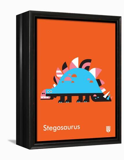 Wee Dinos, Stegosaurus-Wee Society-Framed Stretched Canvas