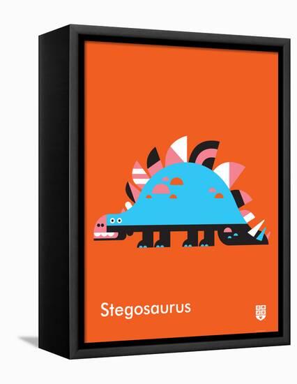 Wee Dinos, Stegosaurus-Wee Society-Framed Stretched Canvas