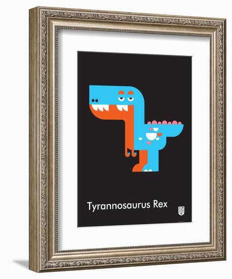 Wee Dinos, T-Rex-Wee Society-Framed Art Print