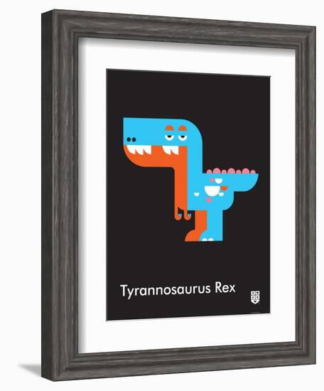 Wee Dinos, T-Rex-Wee Society-Framed Art Print