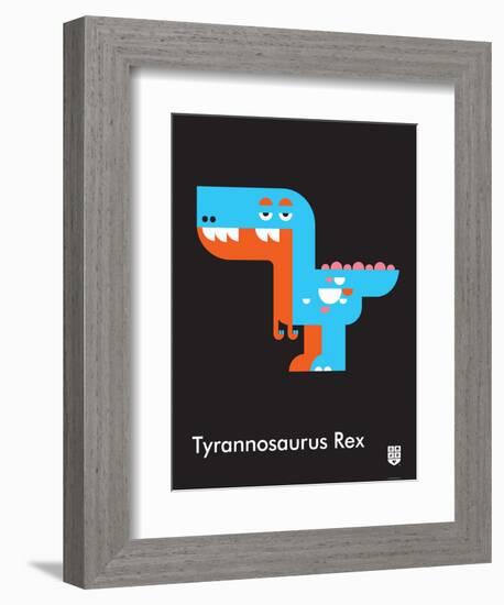 Wee Dinos, T-Rex-Wee Society-Framed Art Print