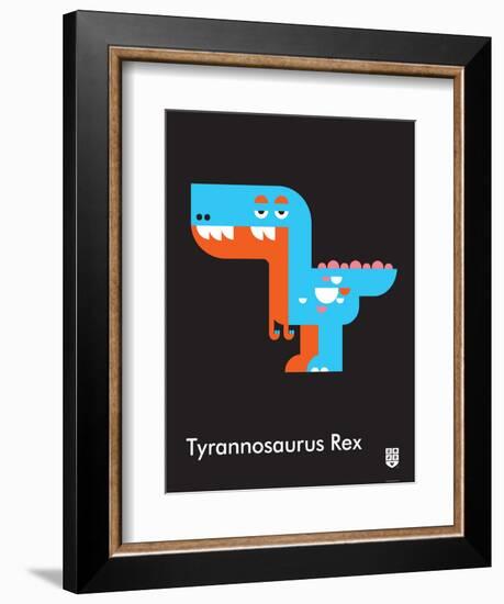 Wee Dinos, T-Rex-Wee Society-Framed Art Print