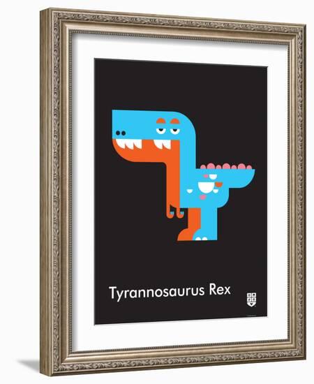 Wee Dinos, T-Rex-Wee Society-Framed Art Print