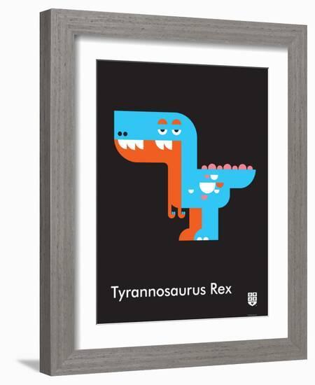 Wee Dinos, T-Rex-Wee Society-Framed Art Print