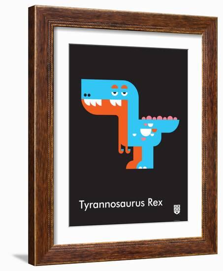 Wee Dinos, T-Rex-Wee Society-Framed Art Print