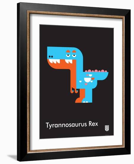 Wee Dinos, T-Rex-Wee Society-Framed Art Print