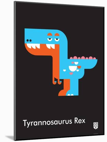 Wee Dinos, T-Rex-Wee Society-Mounted Art Print