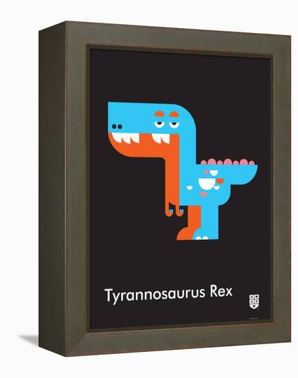 Wee Dinos, T-Rex-Wee Society-Framed Stretched Canvas