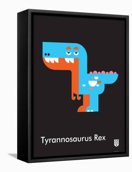 Wee Dinos, T-Rex-Wee Society-Framed Stretched Canvas