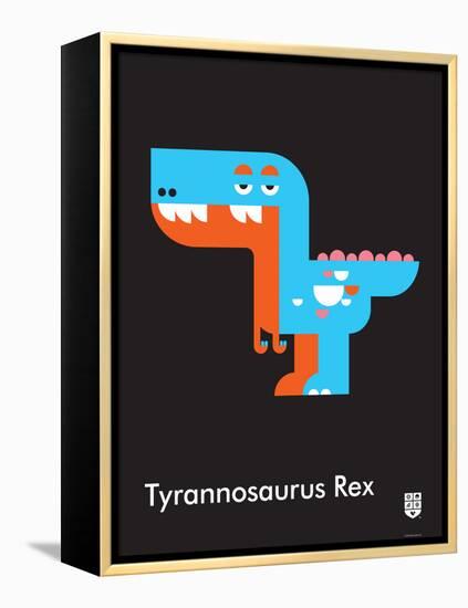 Wee Dinos, T-Rex-Wee Society-Framed Stretched Canvas