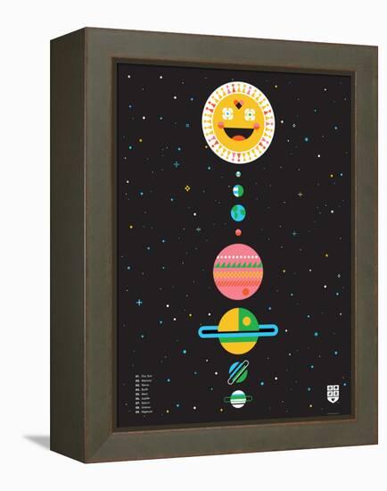 Wee Galaxy, Solar System-Wee Society-Framed Stretched Canvas