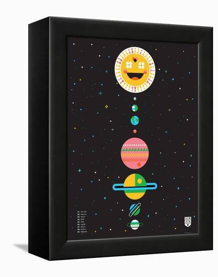 Wee Galaxy, Solar System-Wee Society-Framed Stretched Canvas