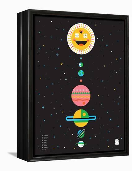 Wee Galaxy, Solar System-Wee Society-Framed Stretched Canvas