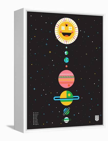 Wee Galaxy, Solar System-Wee Society-Framed Stretched Canvas