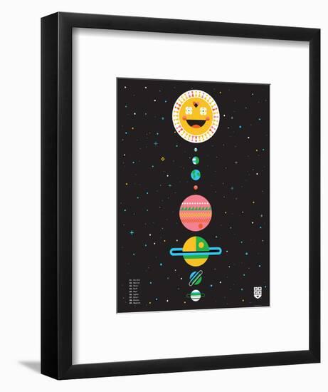 Wee Galaxy, Solar System-Wee Society-Framed Premium Giclee Print