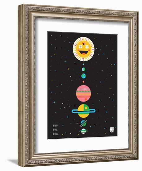 Wee Galaxy, Solar System-Wee Society-Framed Art Print