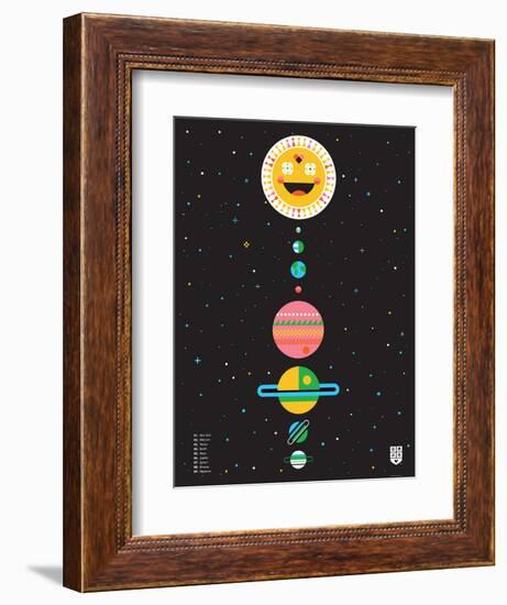 Wee Galaxy, Solar System-Wee Society-Framed Art Print