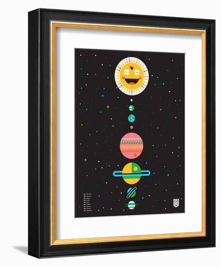 Wee Galaxy, Solar System-Wee Society-Framed Art Print