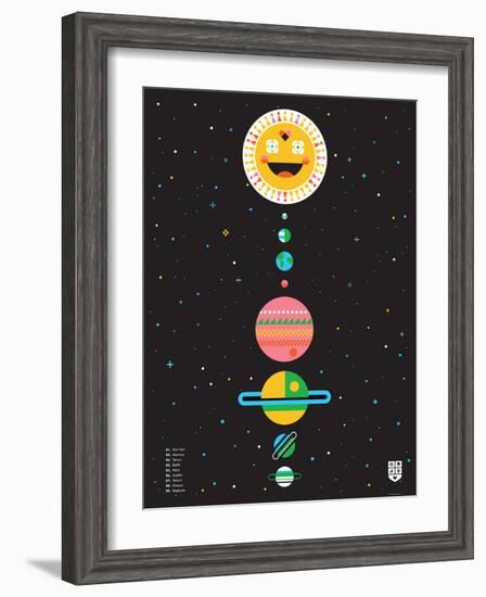 Wee Galaxy, Solar System-Wee Society-Framed Art Print