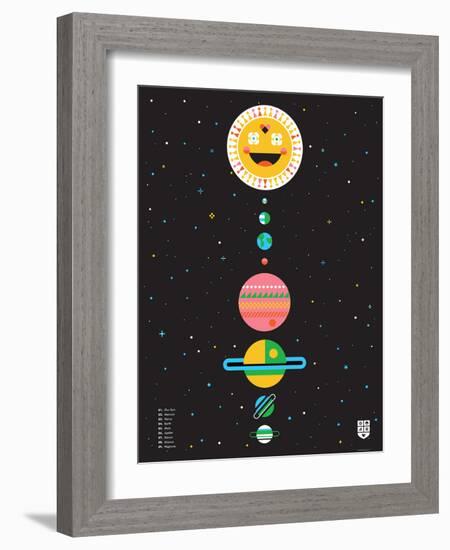 Wee Galaxy, Solar System-Wee Society-Framed Art Print