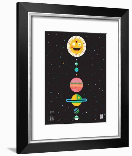 Wee Galaxy, Solar System-Wee Society-Framed Art Print