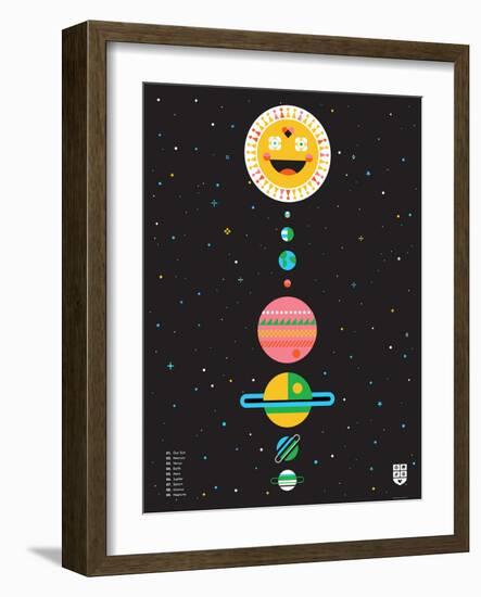 Wee Galaxy, Solar System-Wee Society-Framed Art Print